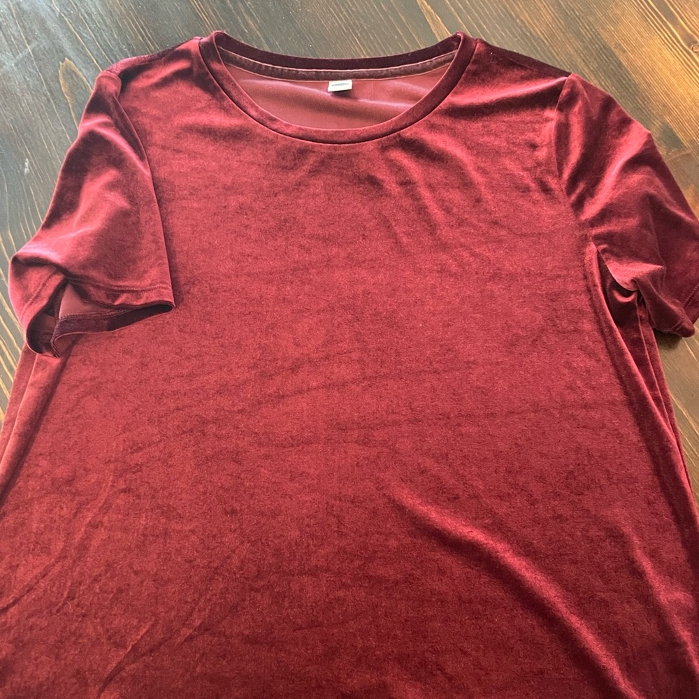 Old Navy Velvet short sleeve top